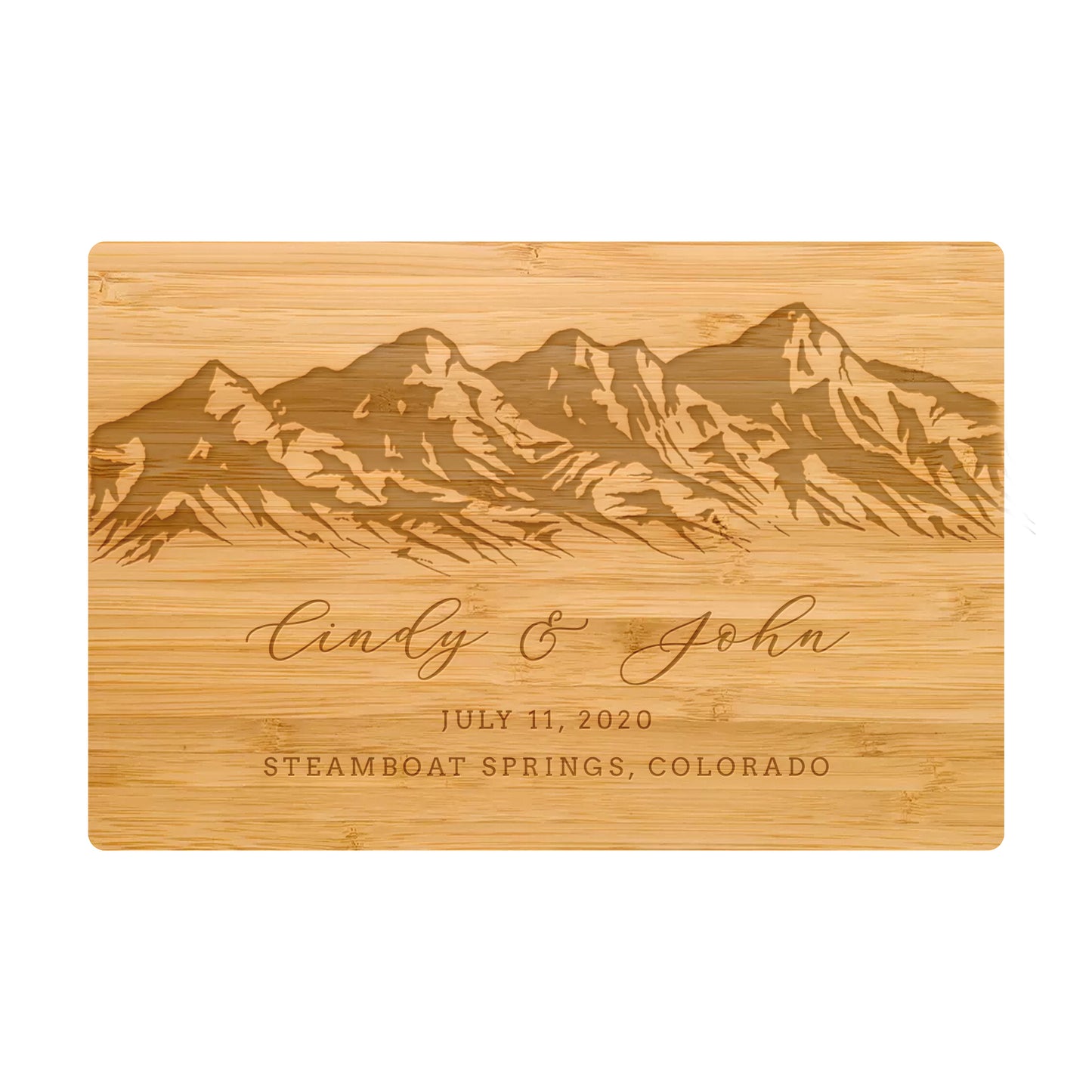 Mountain Wedding Personalized Charcuterie Board - 033