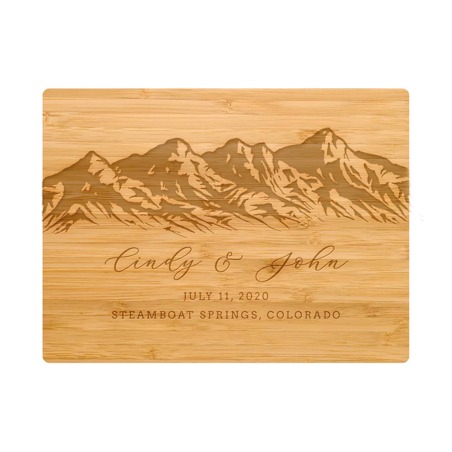 Mountain Wedding Personalized Charcuterie Board - 033