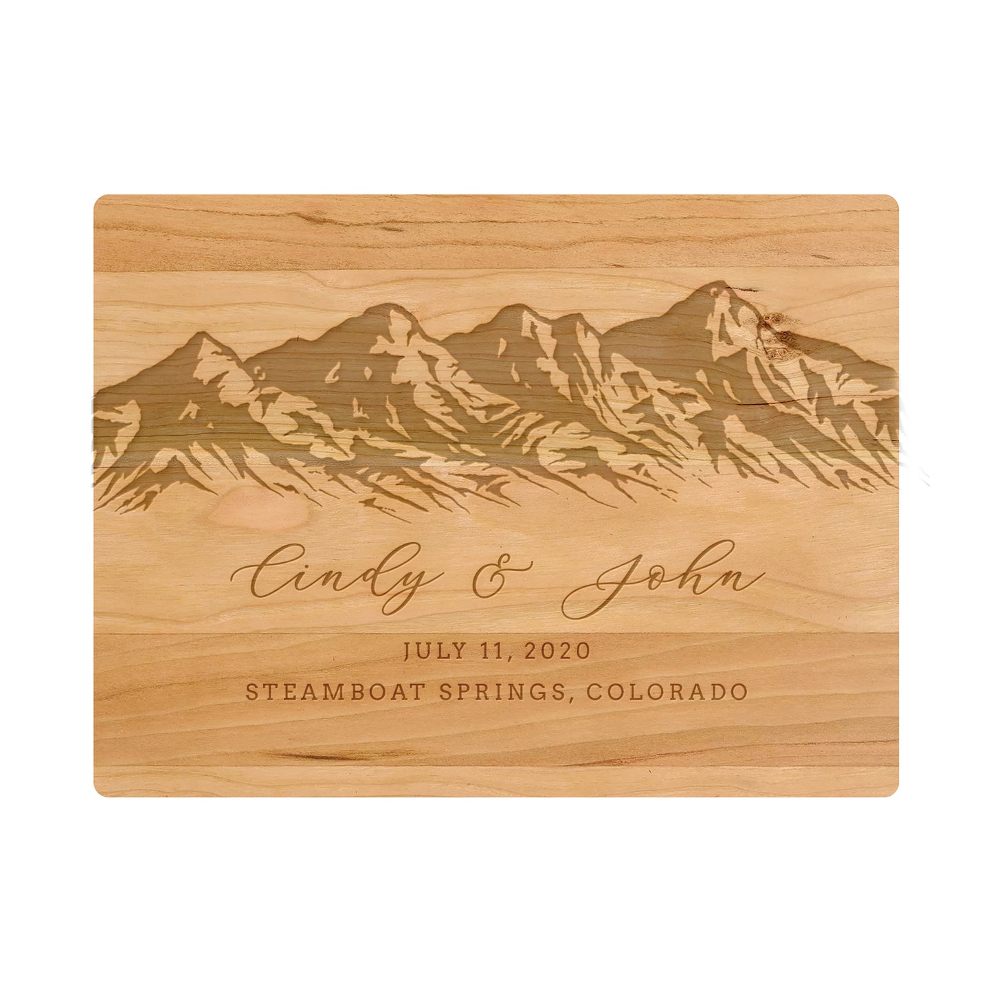 Mountain Wedding Personalized Charcuterie Board - 033
