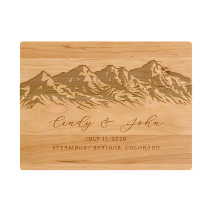 Mountain Wedding Personalized Charcuterie Board - 033
