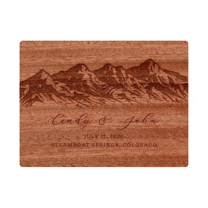 Mountain Wedding Personalized Charcuterie Board - 033