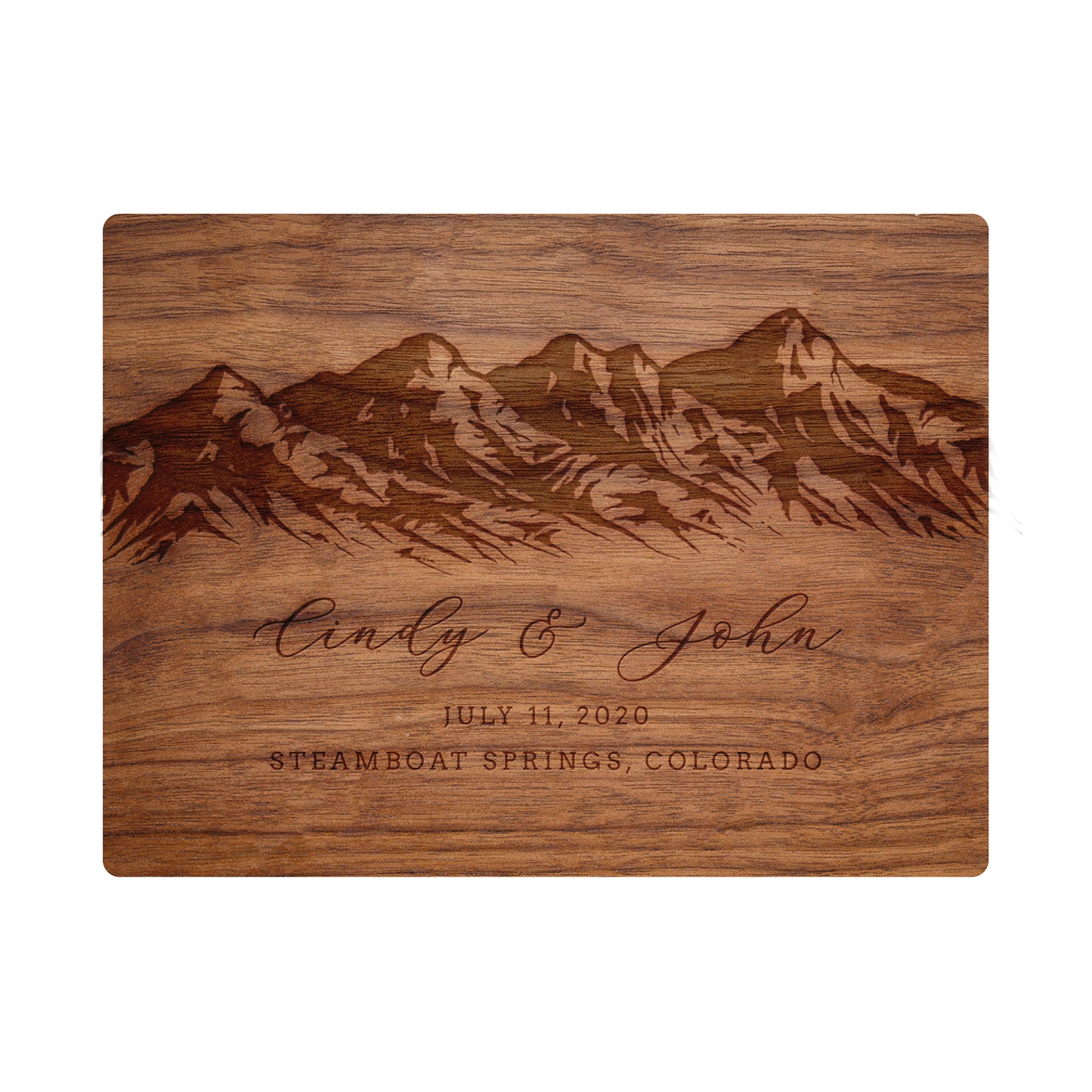 Mountain Wedding Personalized Charcuterie Board - 033