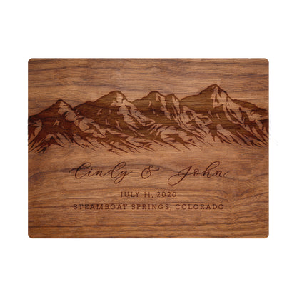 Mountain Wedding Personalized Charcuterie Board - 033