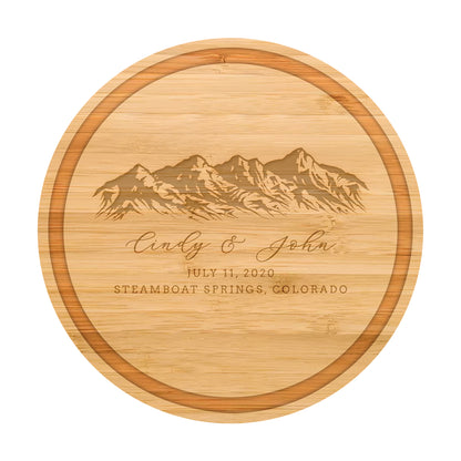 Mountain Wedding Personalized Charcuterie Board - 033