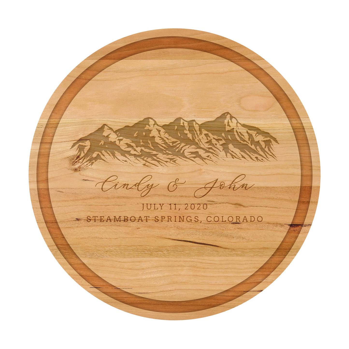Mountain Wedding Personalized Charcuterie Board - 033