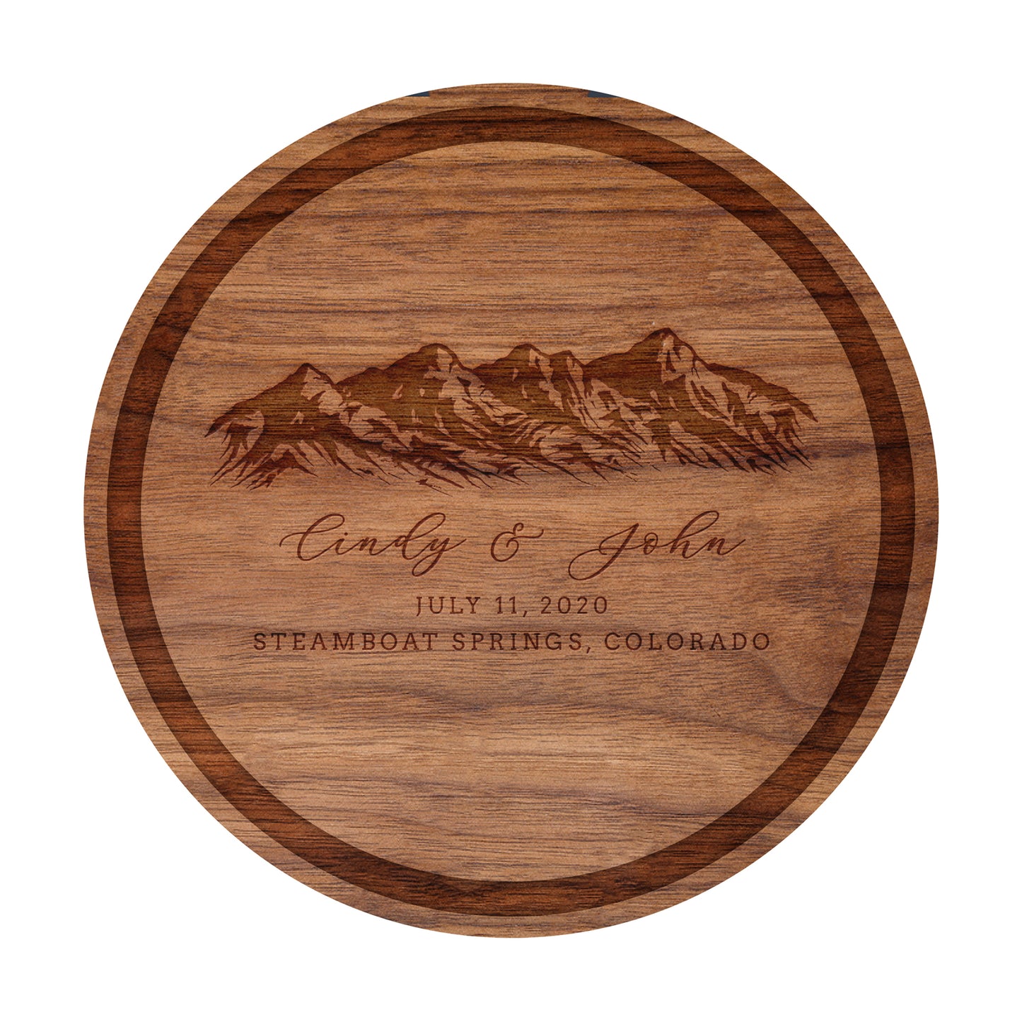 Mountain Wedding Personalized Charcuterie Board - 033