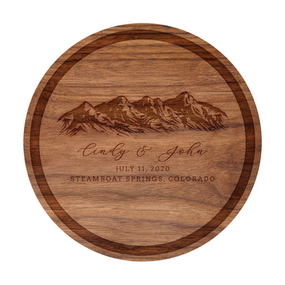 Mountain Wedding Personalized Charcuterie Board - 033