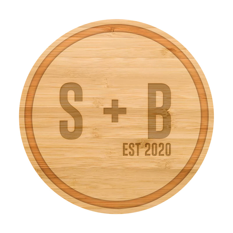 Large Block Initials with Date Board - 038