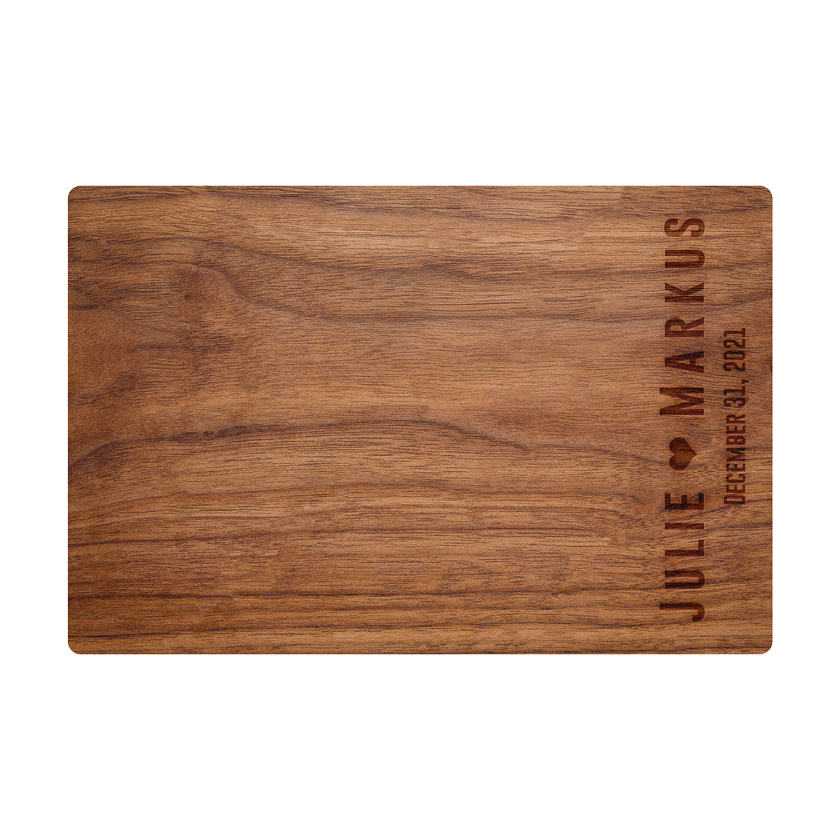 Bold Names and Heart Cutting Board