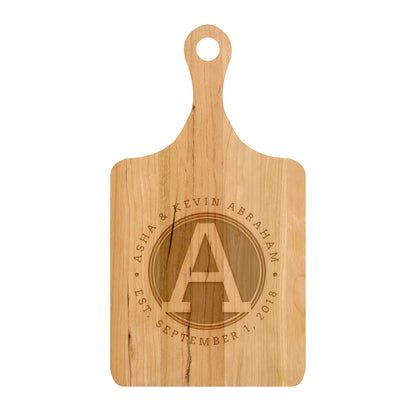 Rounded Monogram Cutting Board - 042