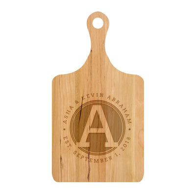 Rounded Monogram Cutting Board - 042