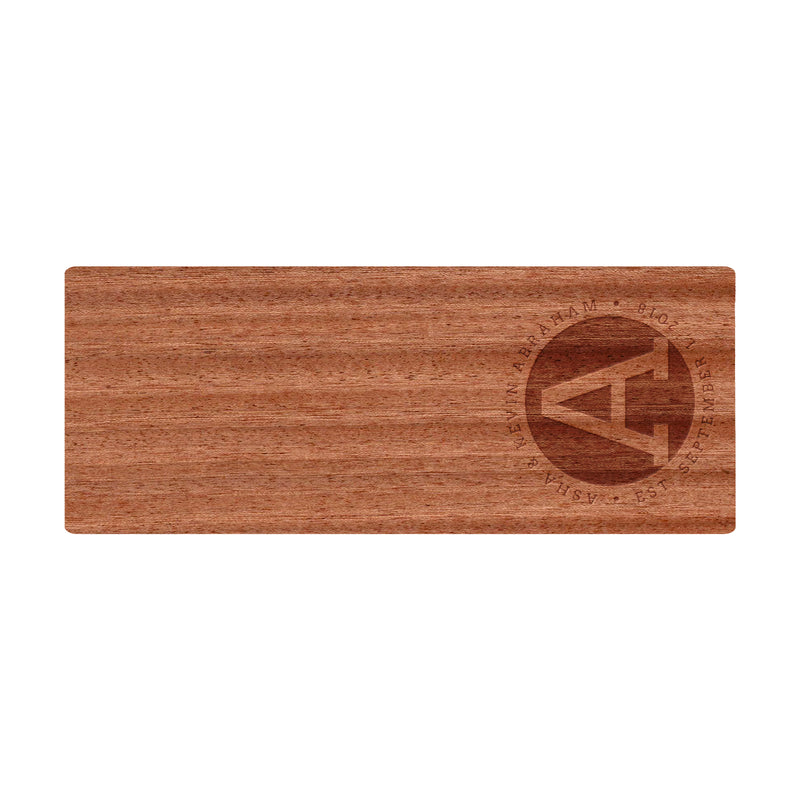 Rounded Monogram Cutting Board - 042