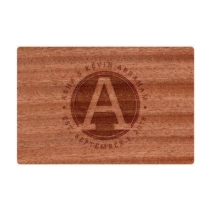 Rounded Monogram Cutting Board - 042