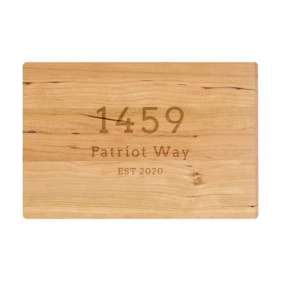 Street Address Cutting Board - 046