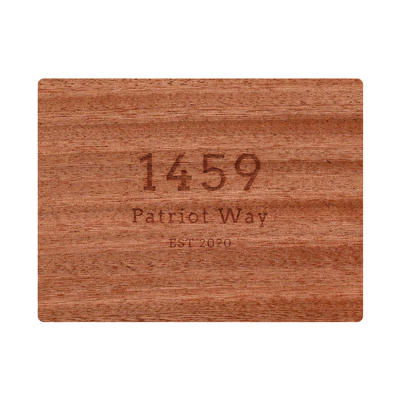 Street Address Cutting Board - 046