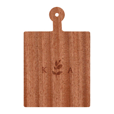 Simple Monogram with Ivy Cutting Board - 060