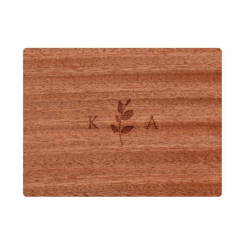 Simple Monogram with Ivy Cutting Board - 060