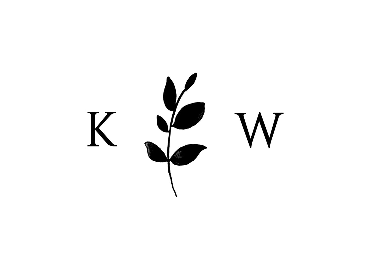 Leaf Sprig Initials Photo Frame