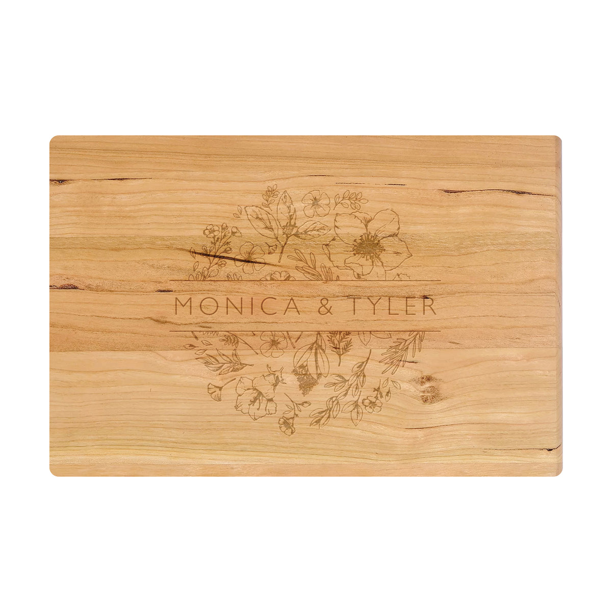 Floral Names Cutting Board