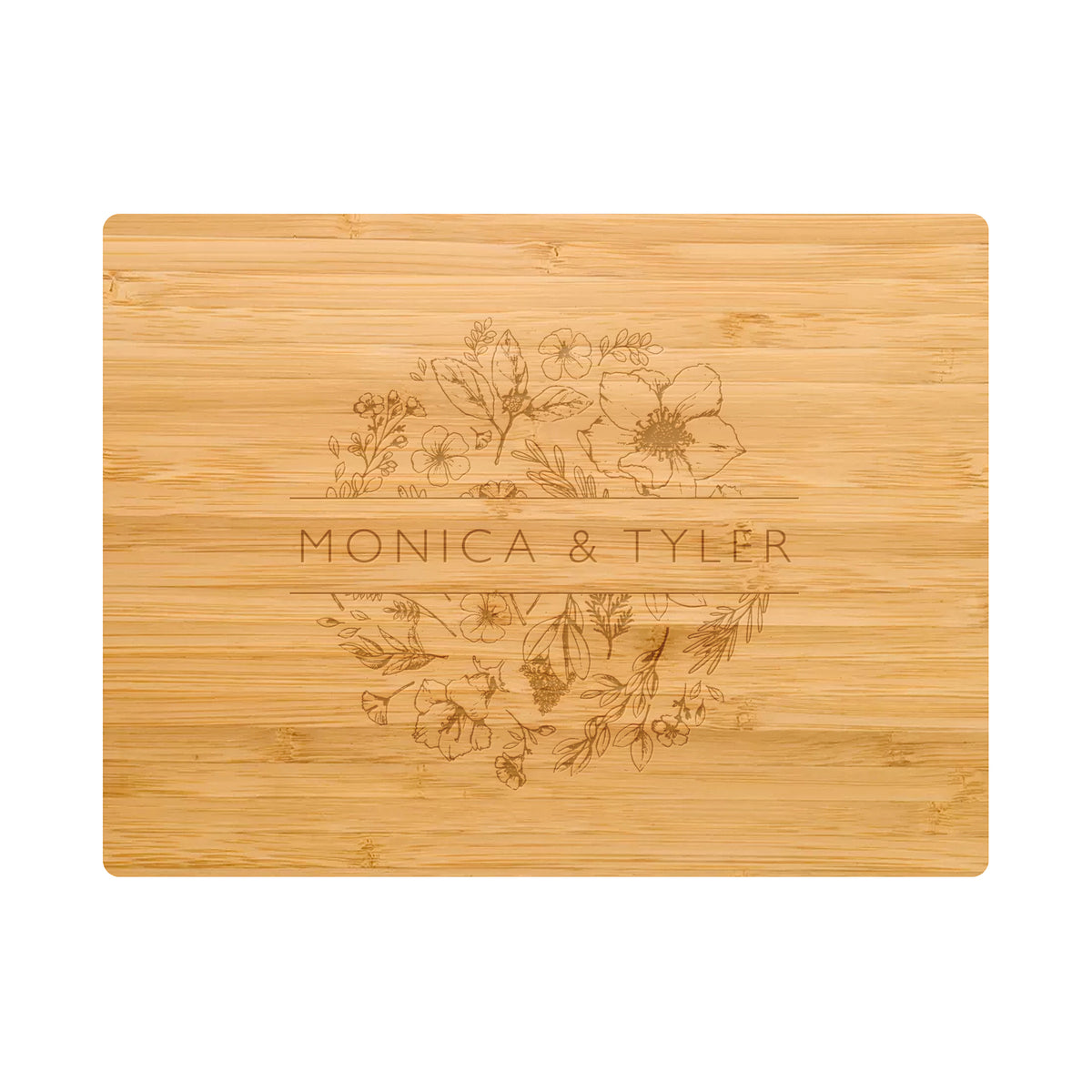 Floral Names Cutting Board