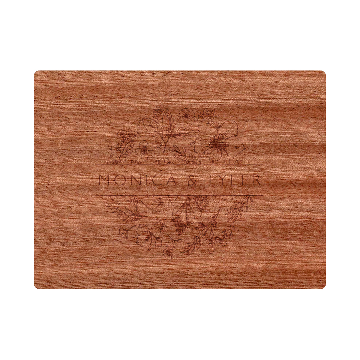 Floral Names Cutting Board