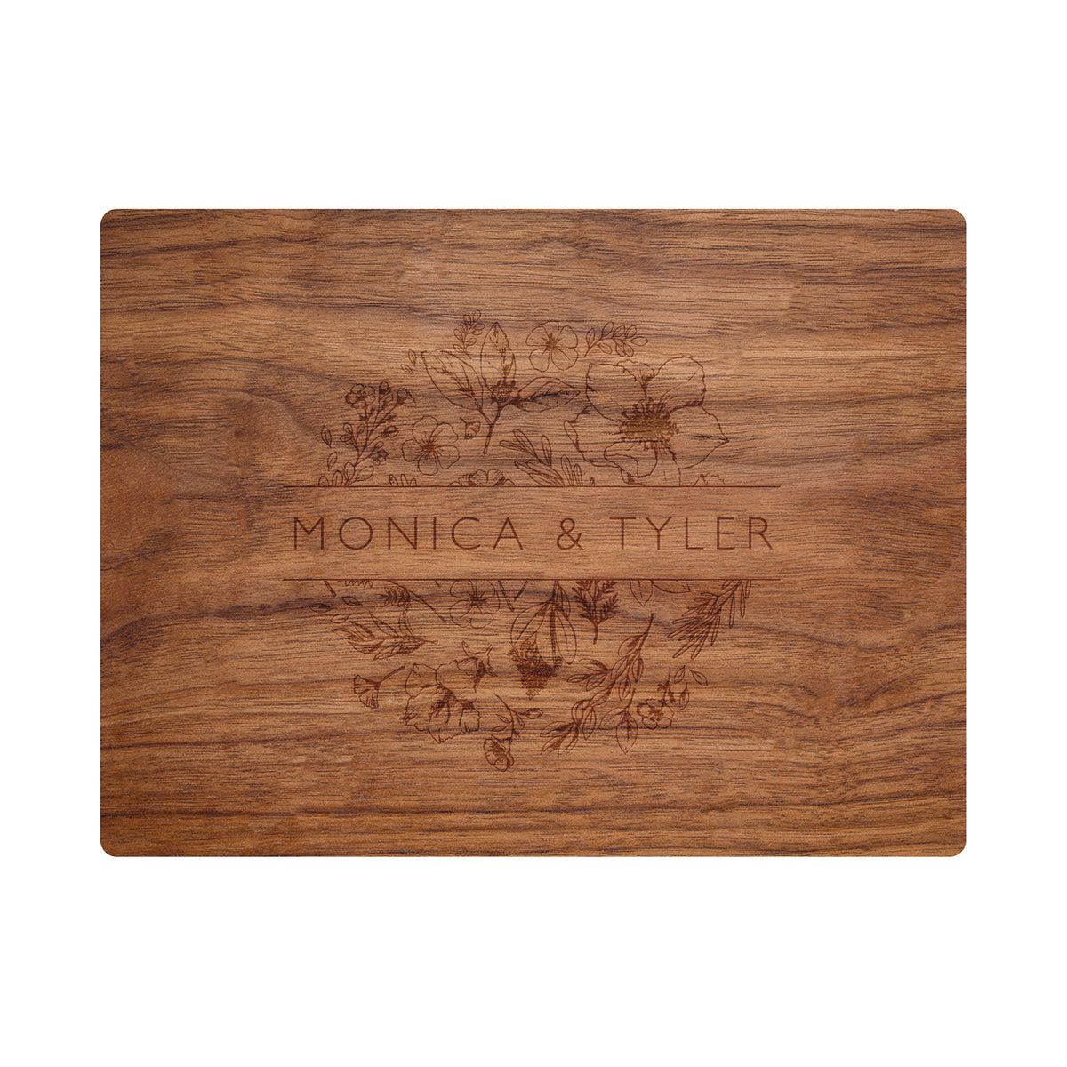Floral Names Cutting Board