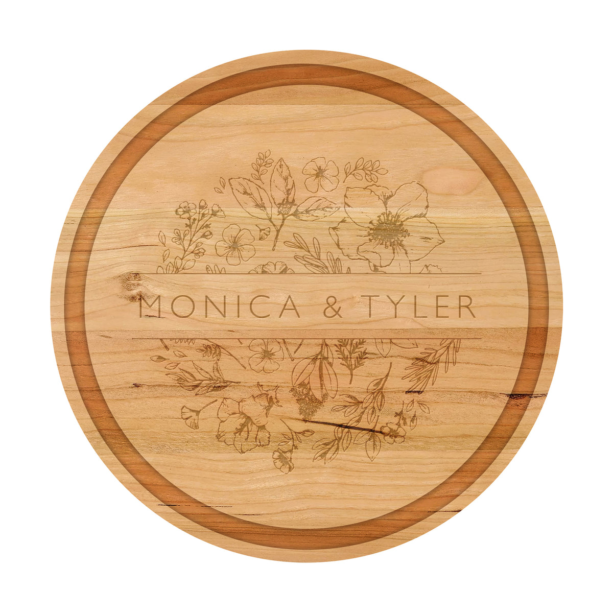 Floral Names Cutting Board