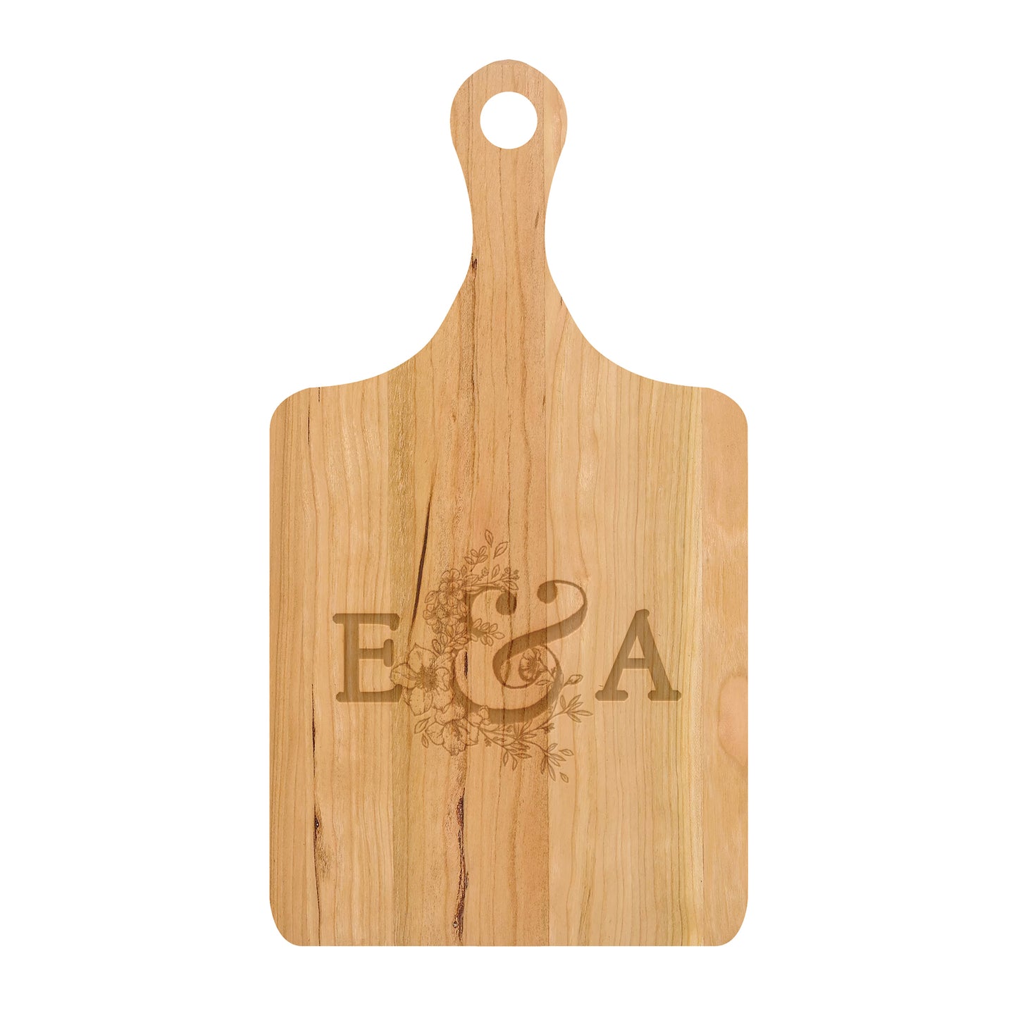 Couples Initials Engagement Personalized Cutting Board 066
