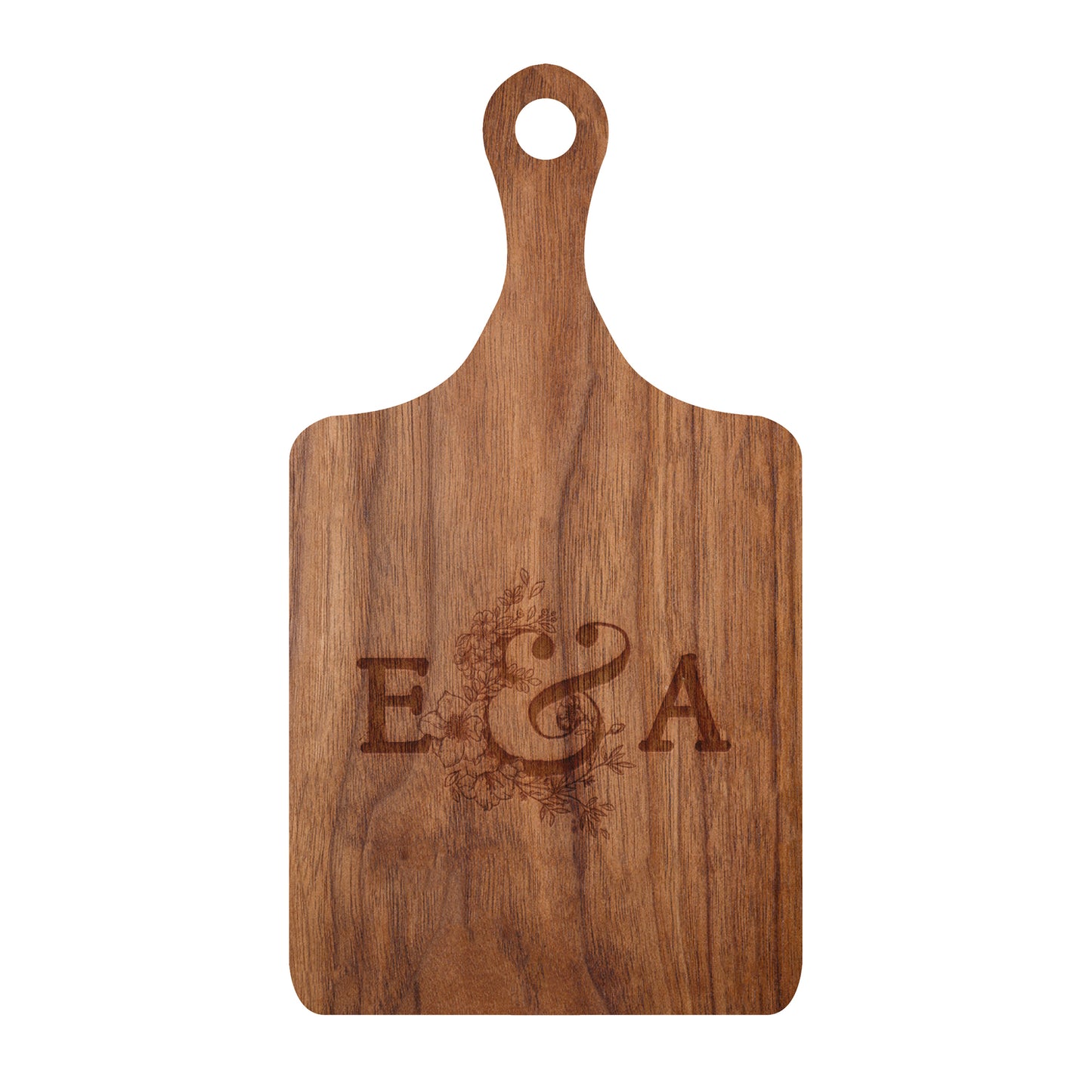 Couples Initials Engagement Personalized Cutting Board 066