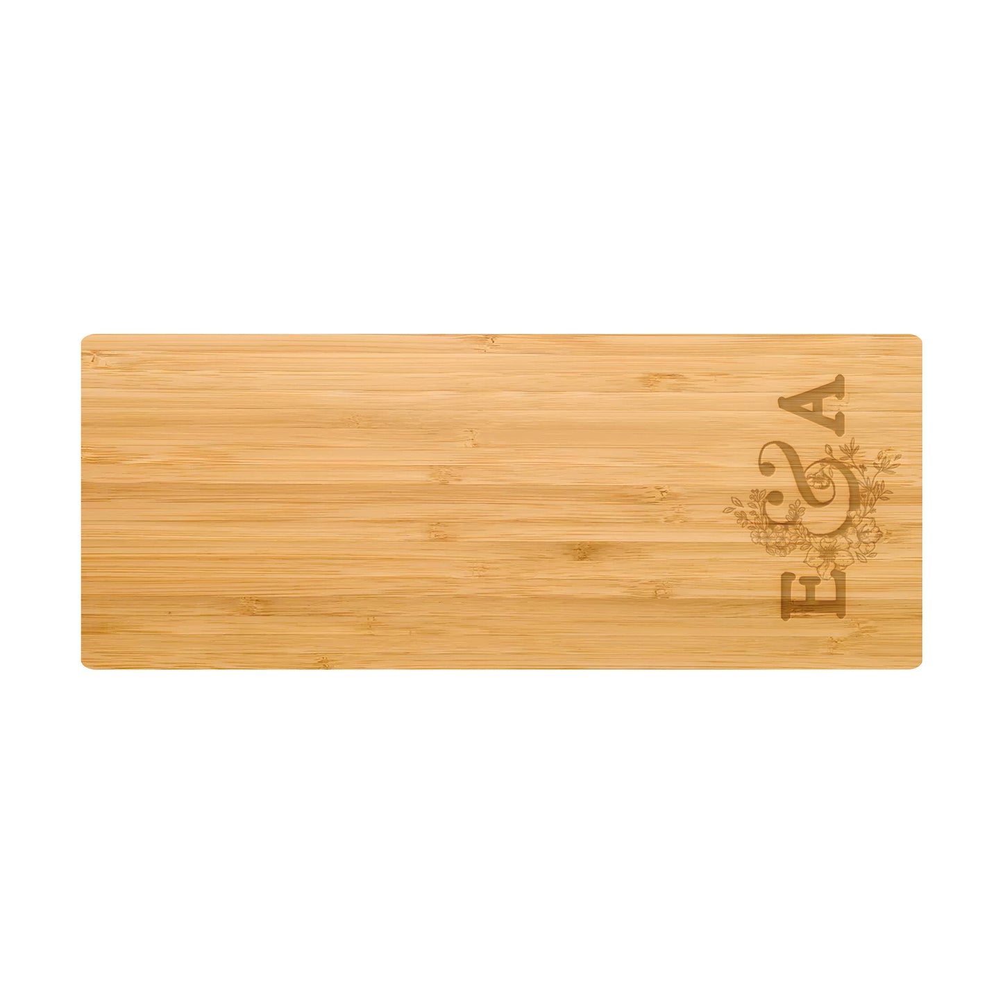 Couples Initials Engagement Personalized Cutting Board 066
