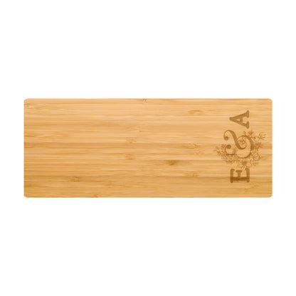 Couples Initials Engagement Personalized Cutting Board 066