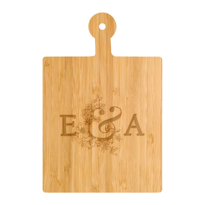 Couples Initials Engagement Personalized Cutting Board 066