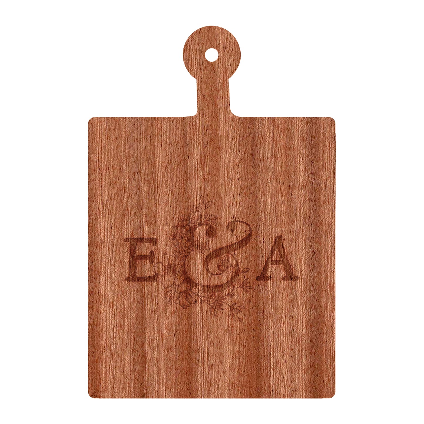 Couples Initials Engagement Personalized Cutting Board 066