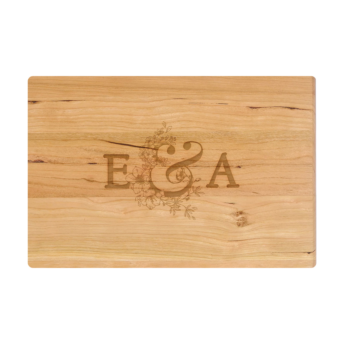 Couple Initials Wedding Cutting Board