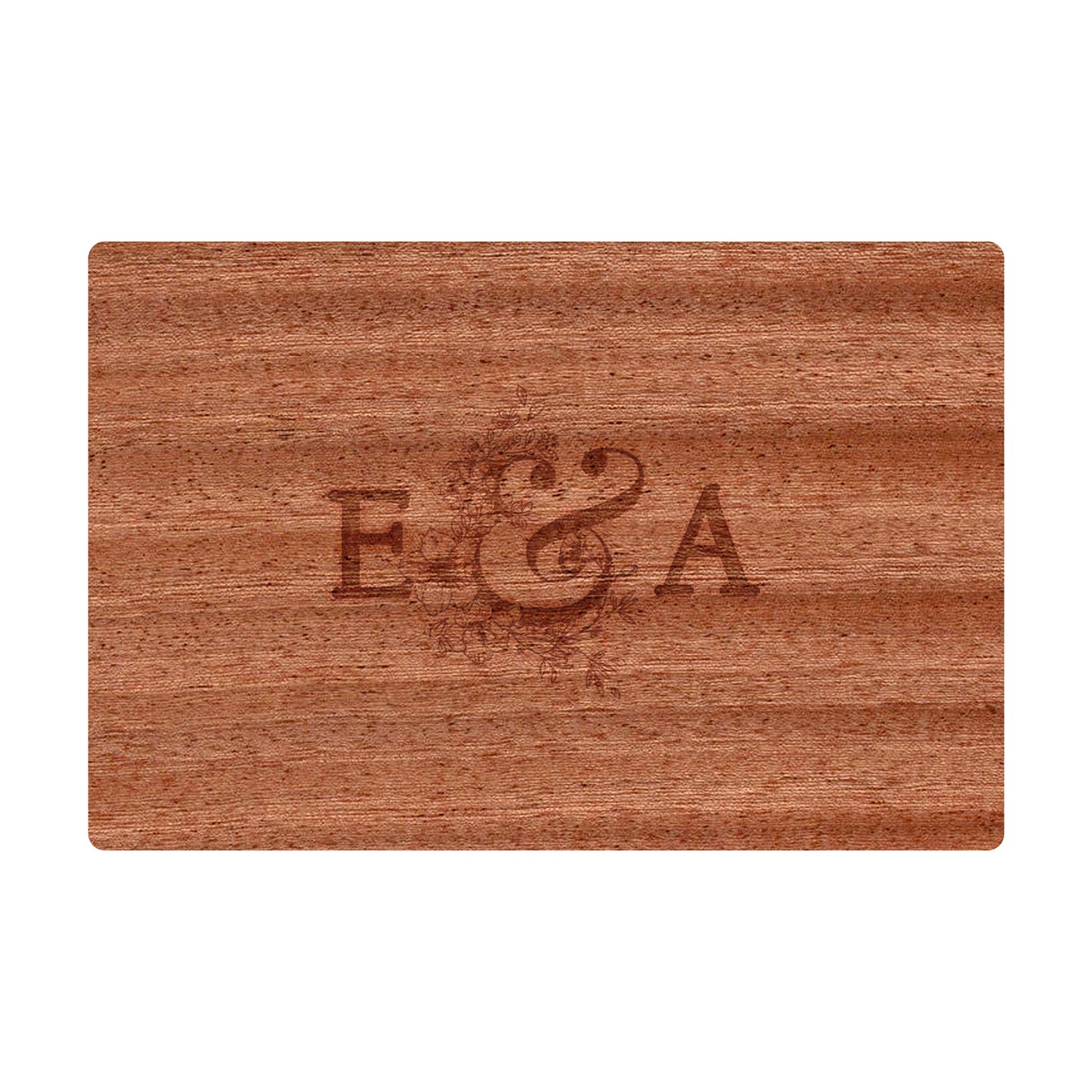 Couples Initials Engagement Personalized Cutting Board 066