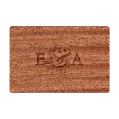 Couples Initials Engagement Personalized Cutting Board 066