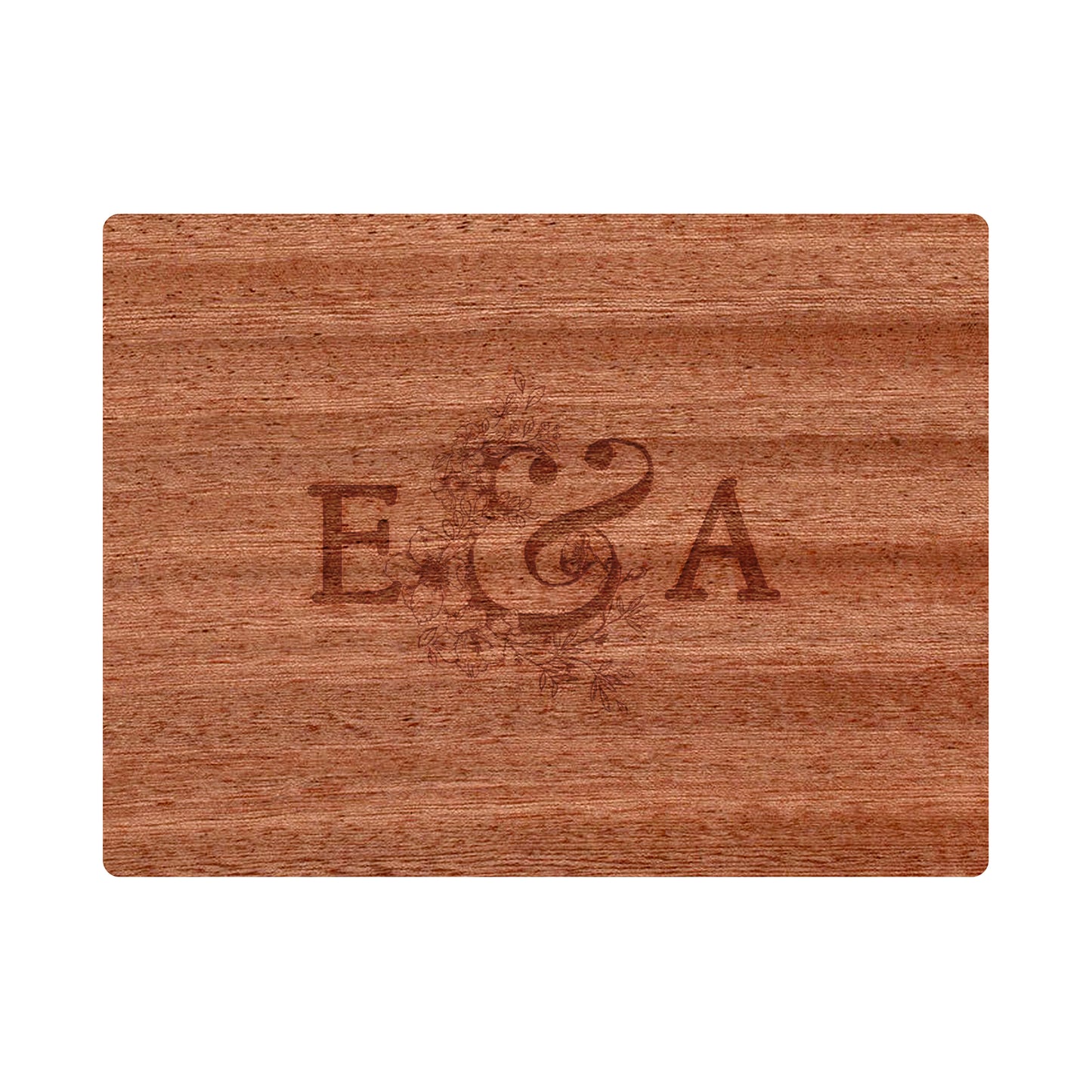 Couples Initials Engagement Personalized Cutting Board 066