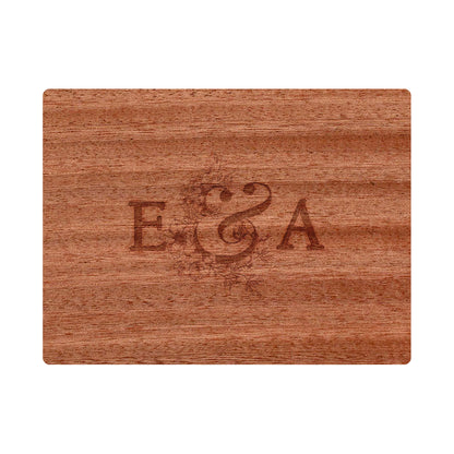 Couples Initials Engagement Personalized Cutting Board 066