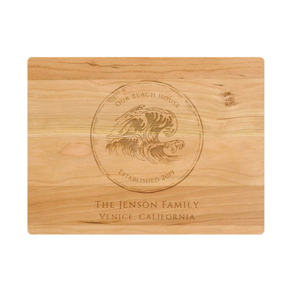 Our Beach House Personalized Cutting Board - 074