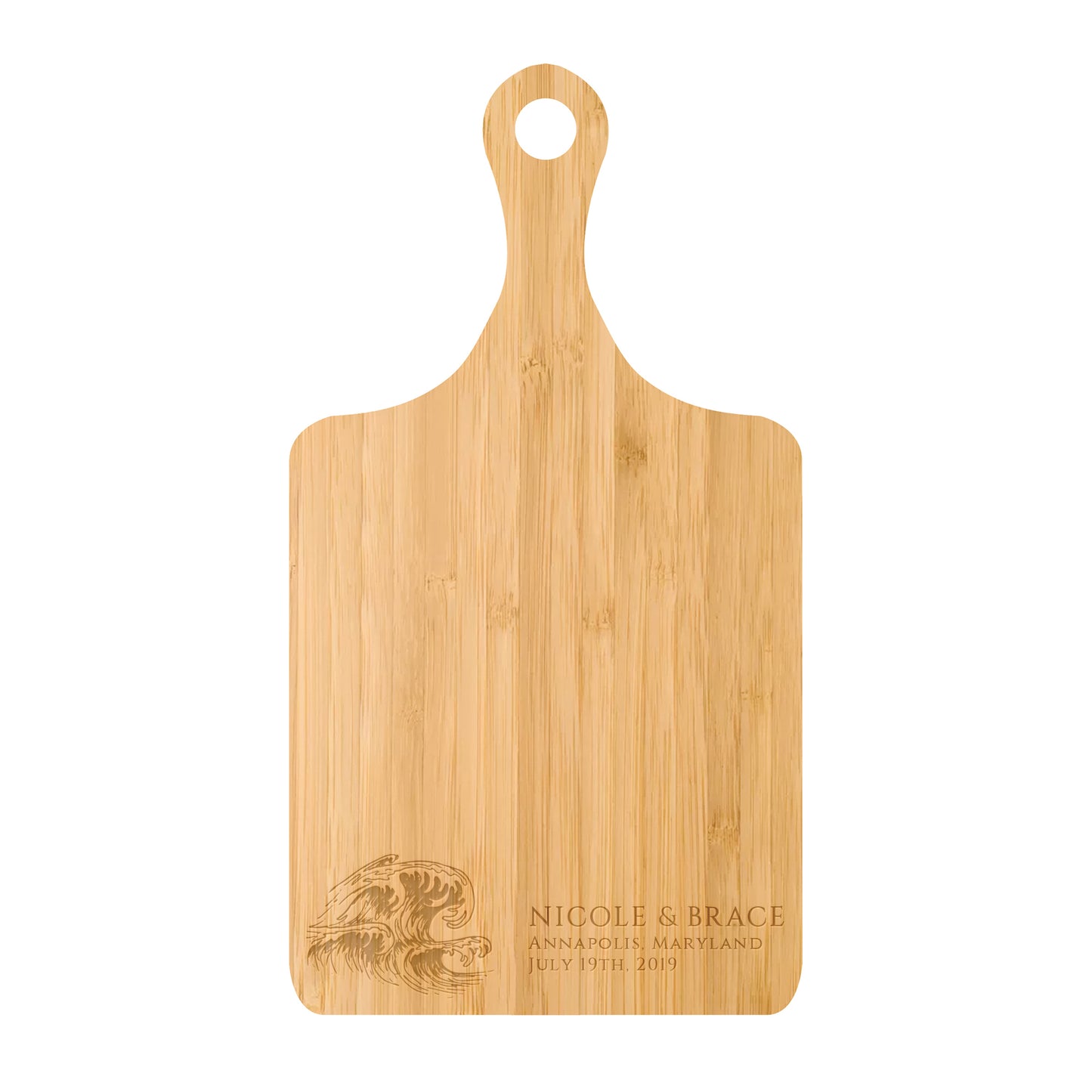 Beach Wave Personalized Cutting Board - 075