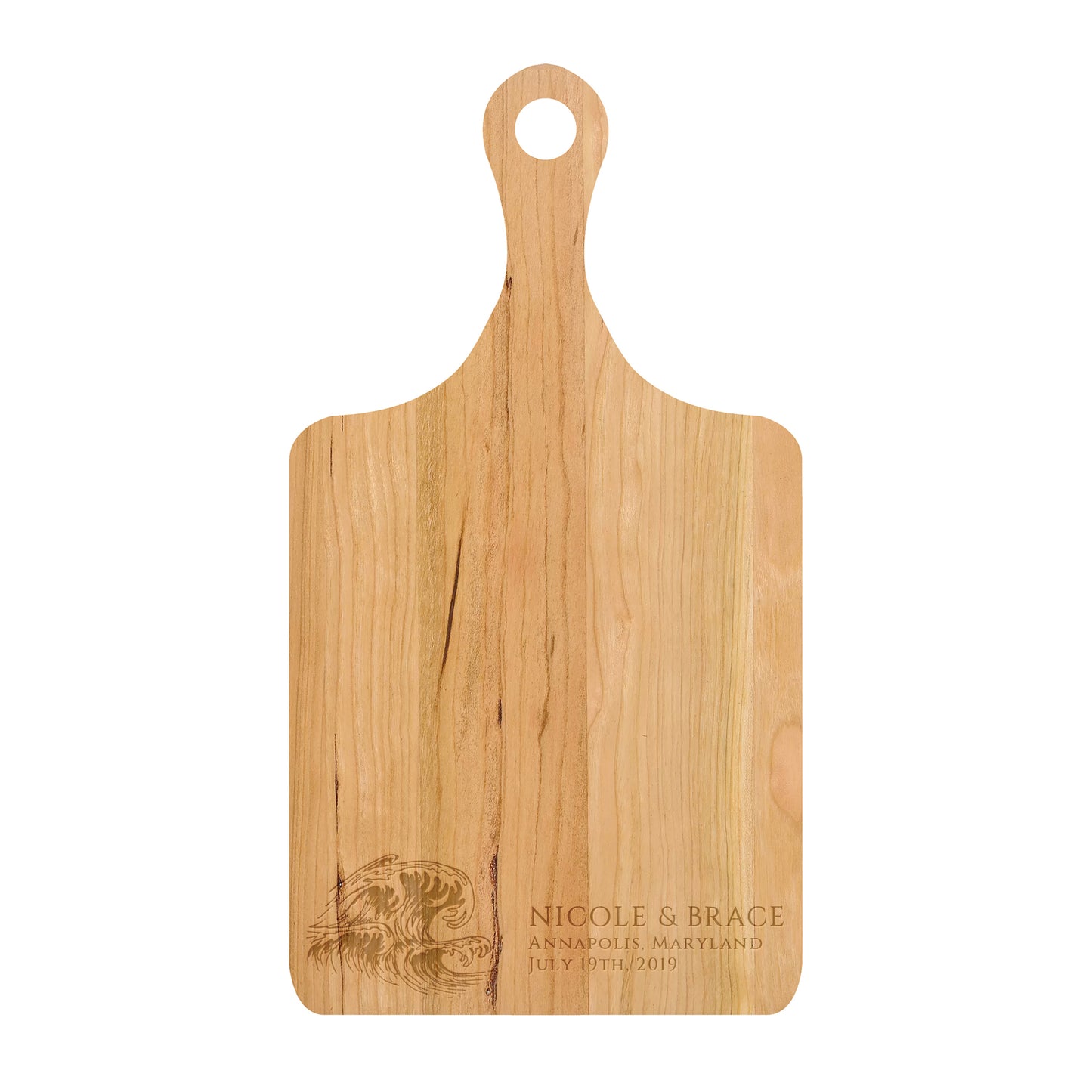 Beach Wave Personalized Cutting Board - 075