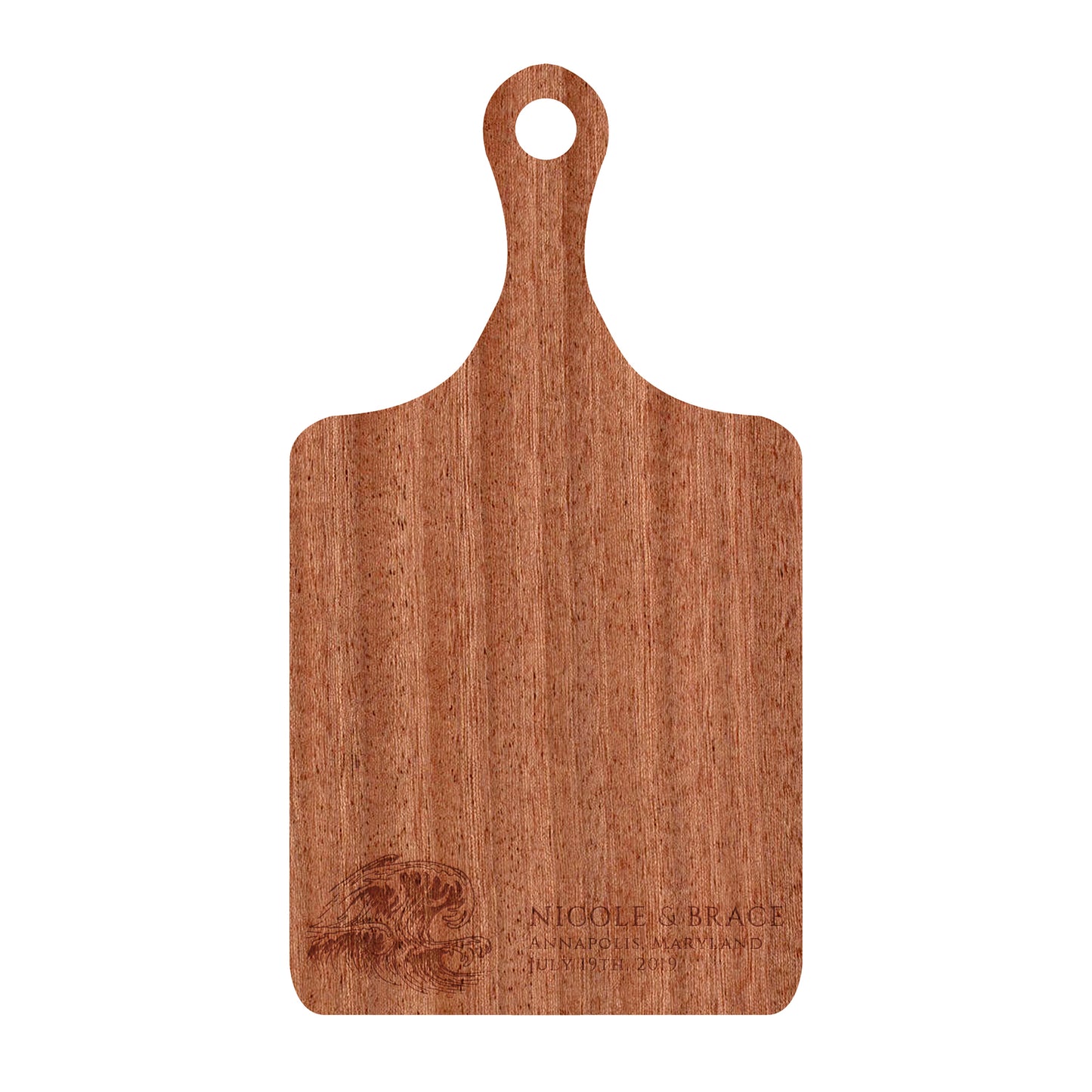 Beach Wave Personalized Cutting Board - 075
