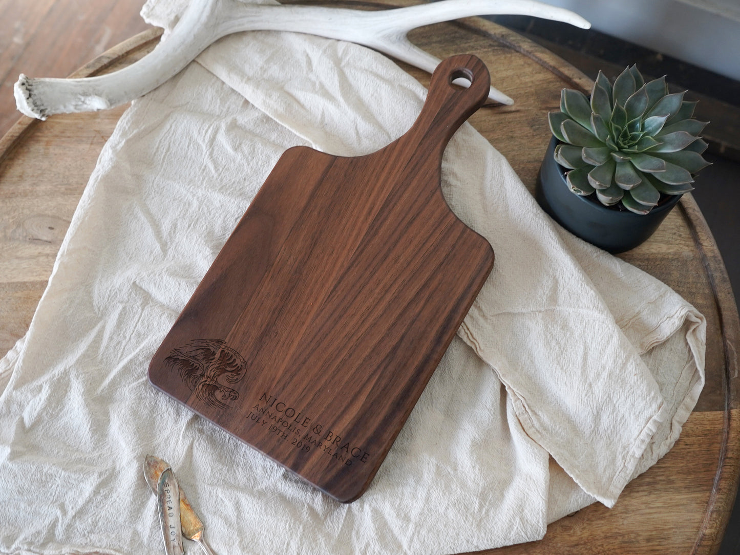 Beach Wave Personalized Cutting Board - 075