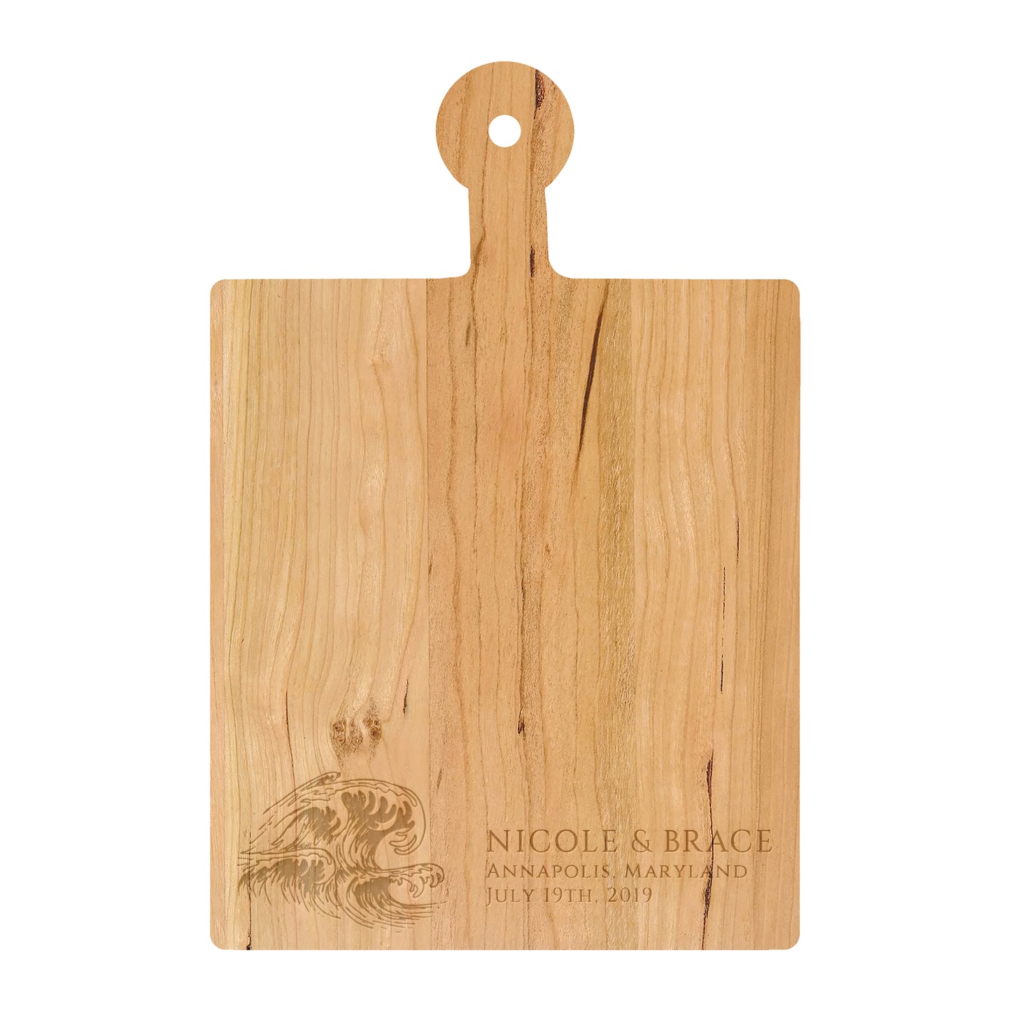 Beach Wave Personalized Cutting Board - 075
