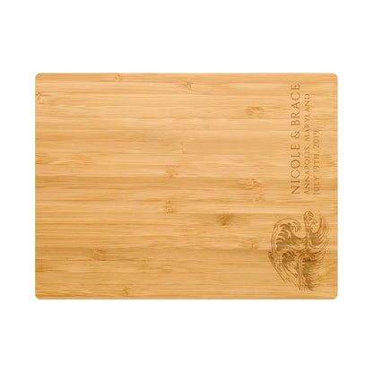 Beach Wave Personalized Cutting Board - 075