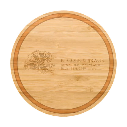 Beach Wave Personalized Cutting Board - 075