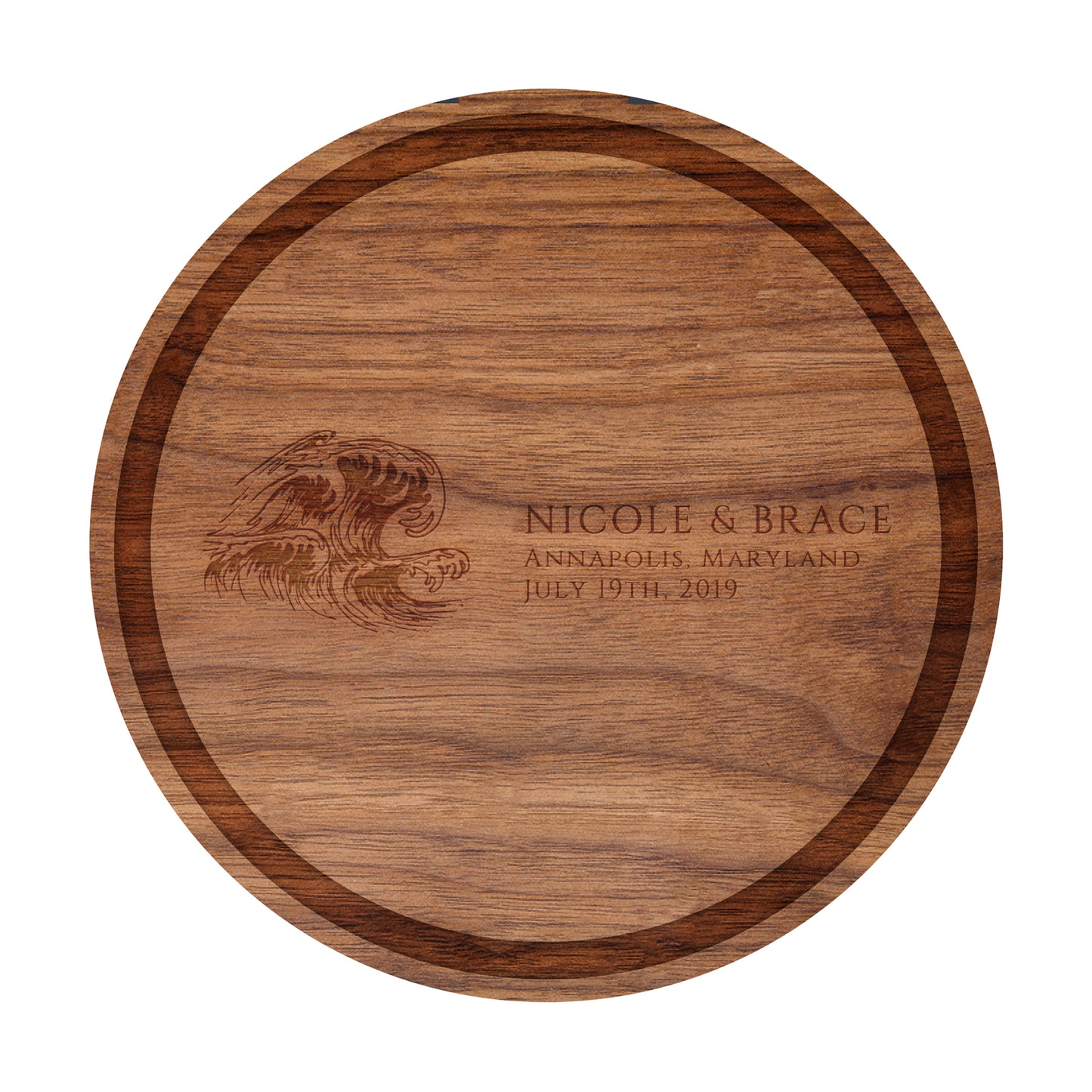 Beach Wave Personalized Cutting Board - 075