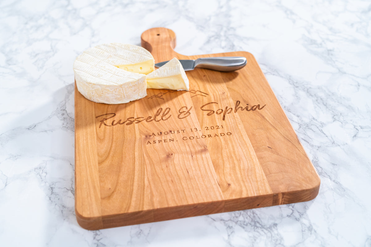 Mountain Wedding Cutting Board