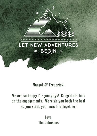Personalized Greeting Card Add-on