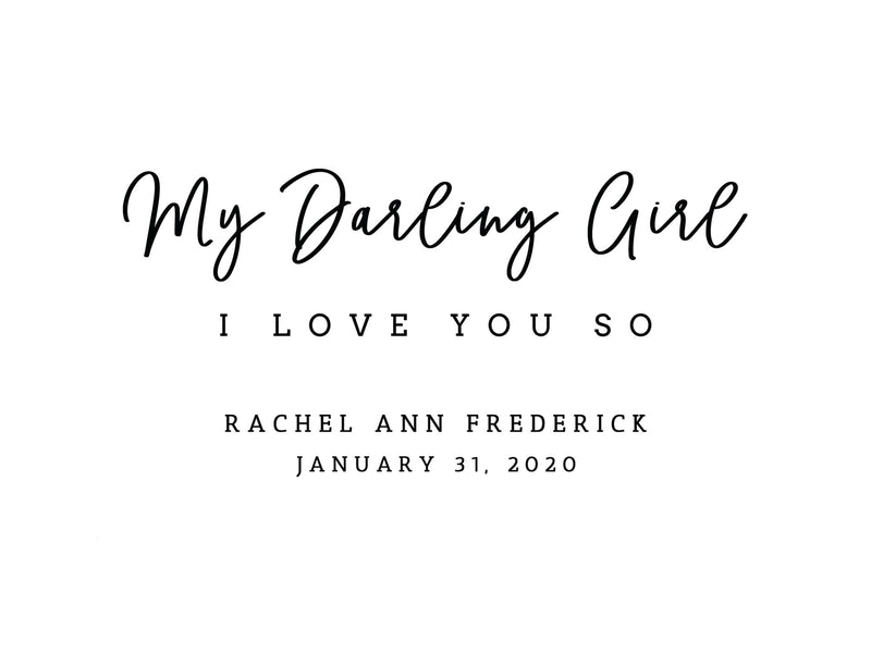 My Darling Girl Daughter Photo Frame - F08